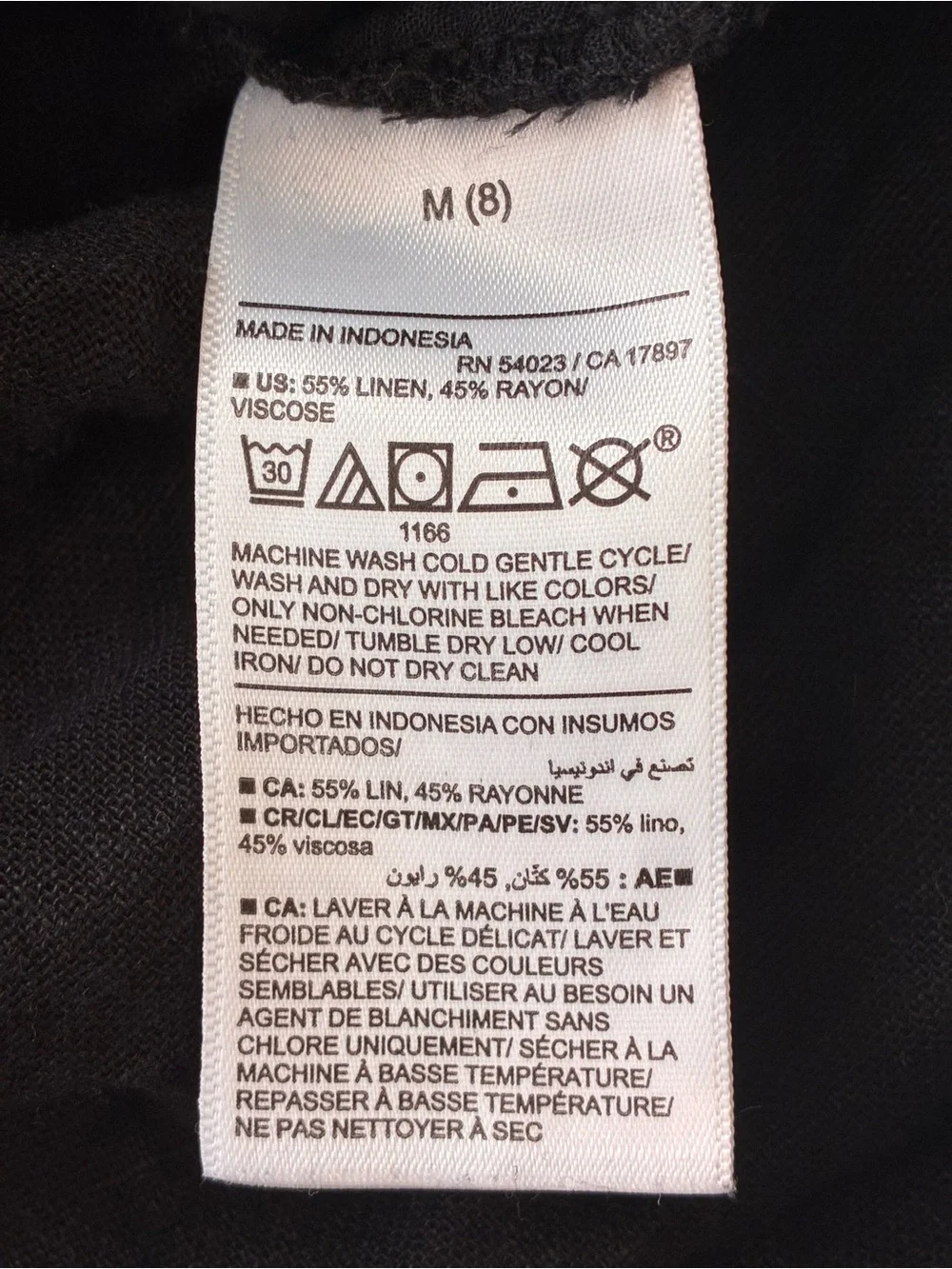 Old Navy | Like new black linen blend elastic waist mini skirt girls size 8